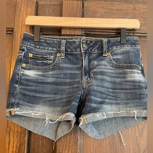 American Eagle Outfitters Dark Blue Jean Shorts